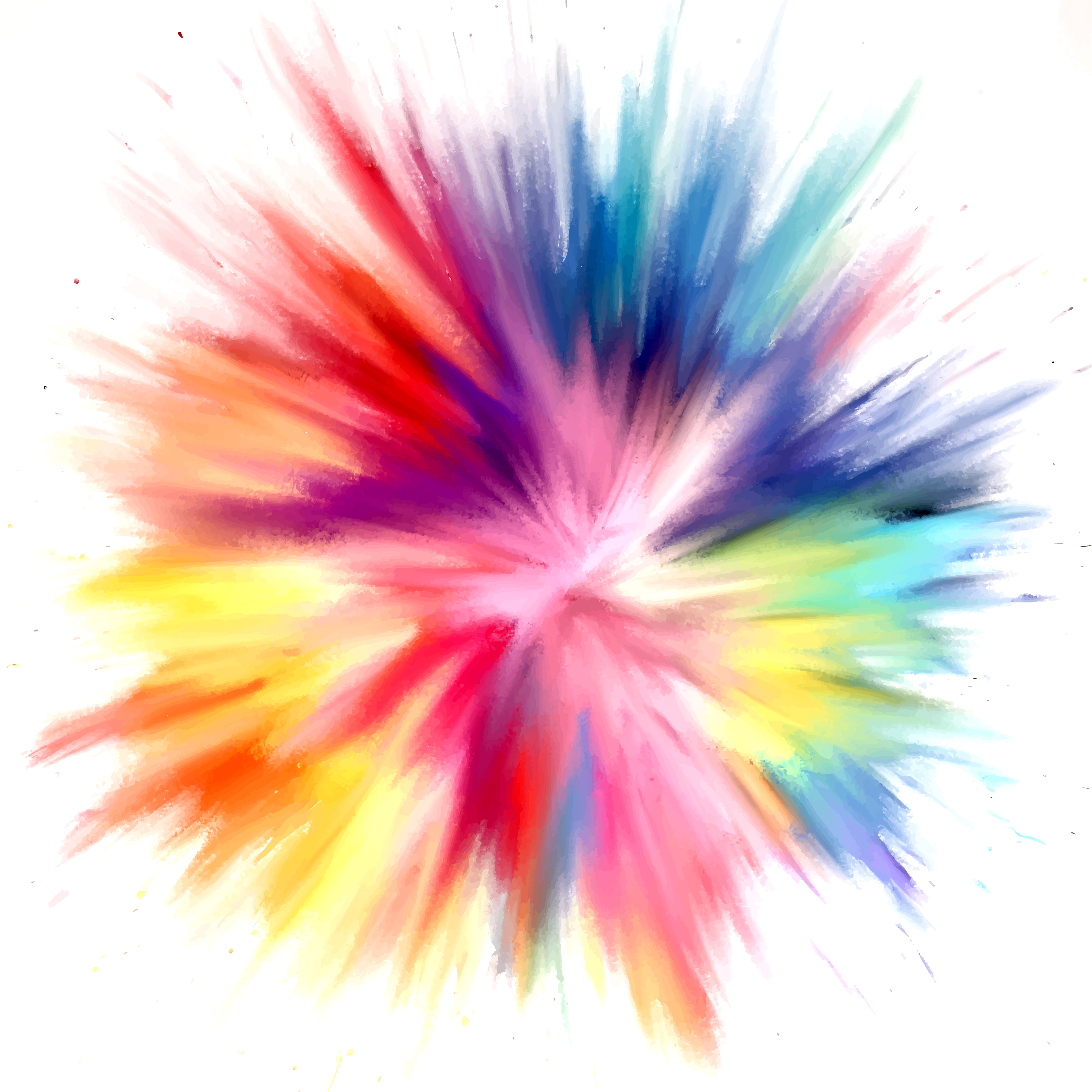 Vibrant colour burst representing full CMYK printing